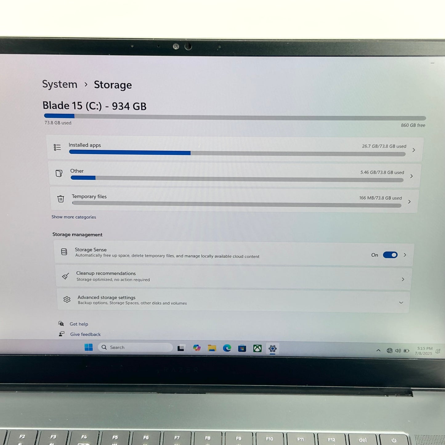 Razer Blade 15 15.6" 360Hz FHD i7-12800H 32GB RAM 1TB SSD GeForce RTX 3080 Ti