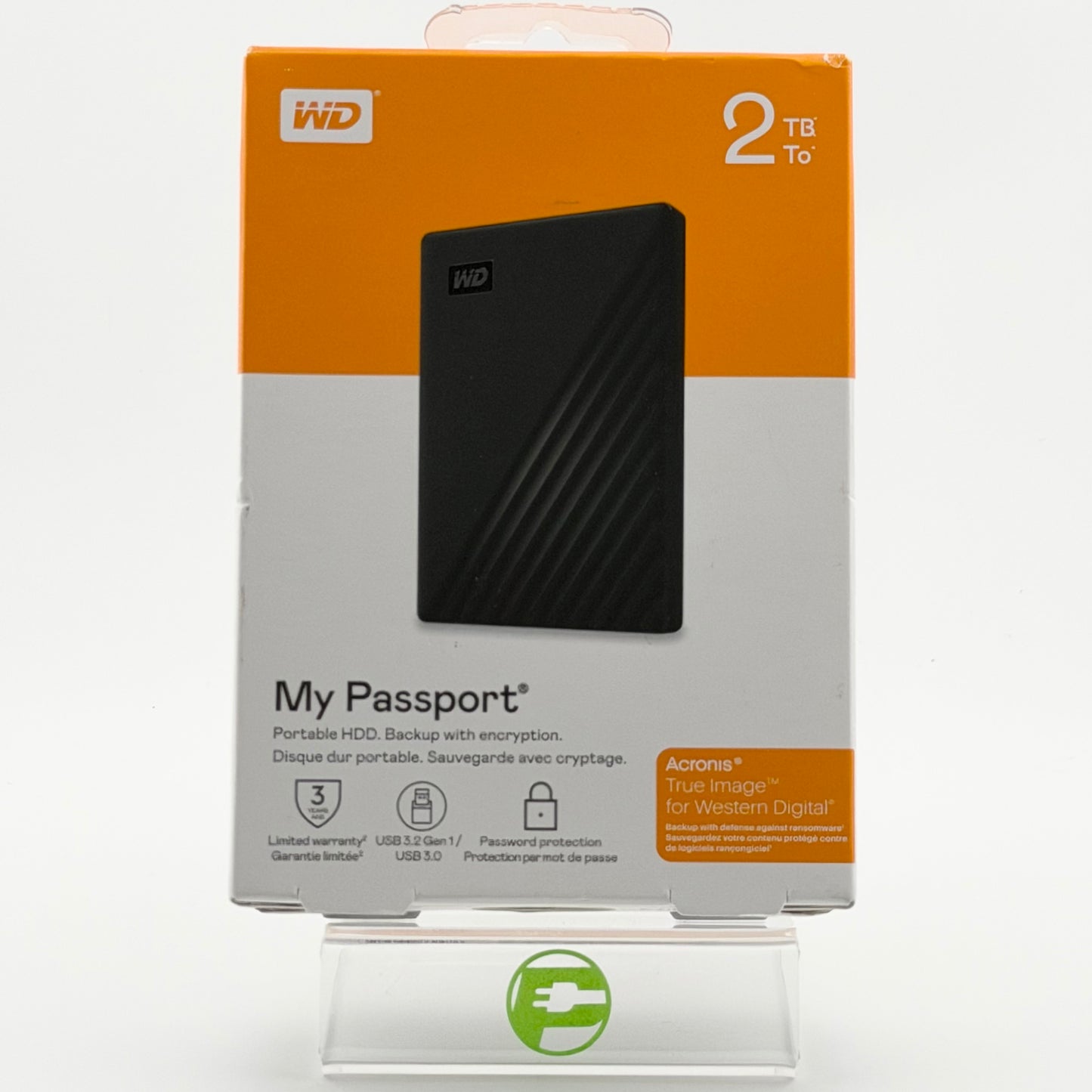 New Western Digital WD My Passport 2TB USB 3.0 Portable HDD WDBYVG0020BBKWESN
