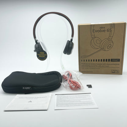 Jabra Evolove 65 Professional Wireless Headset With Dual Connectivity Black 6599-833-309