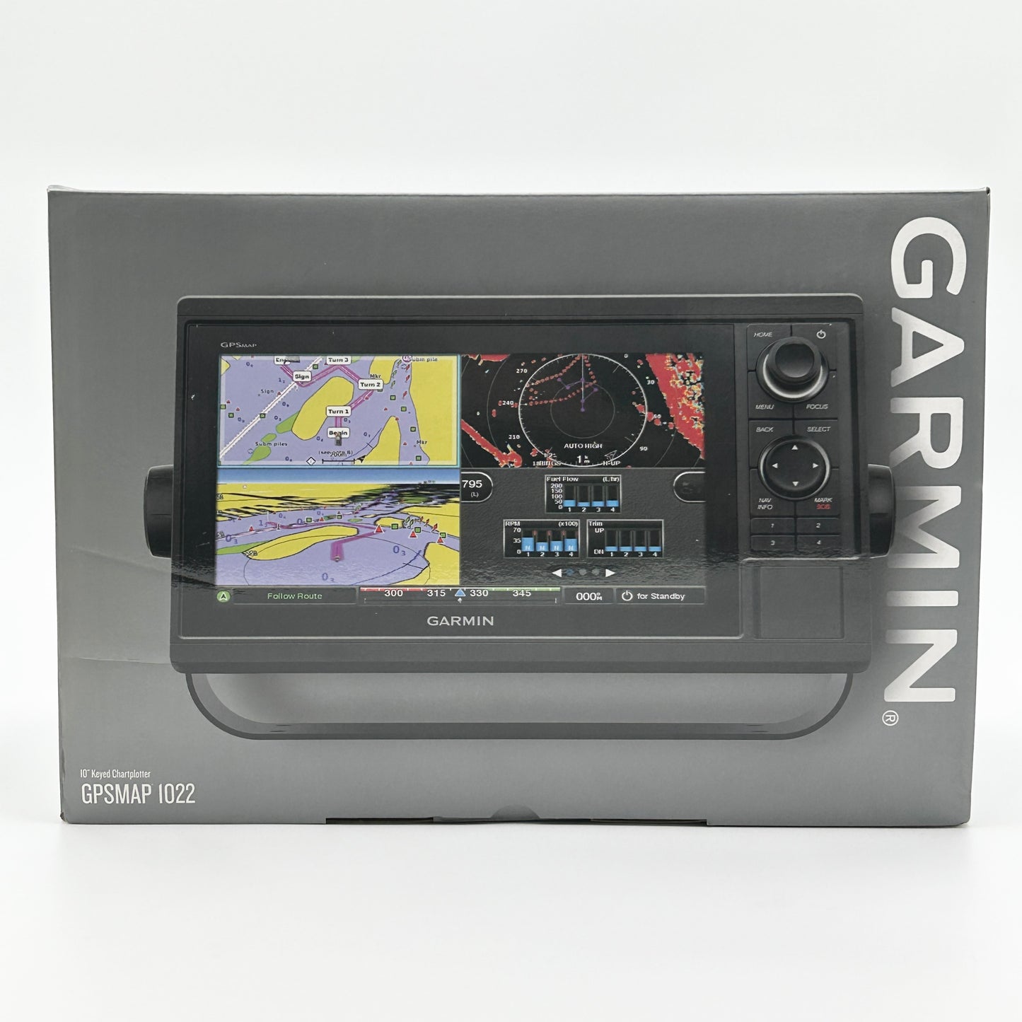 New Garmin GPSMAP 1022  Keyed Networking Chartplotter AB3113