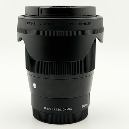 Sigma Contemporary Lens 16mm f/1.4 DC DN for Sony E-Mount Auto Lens