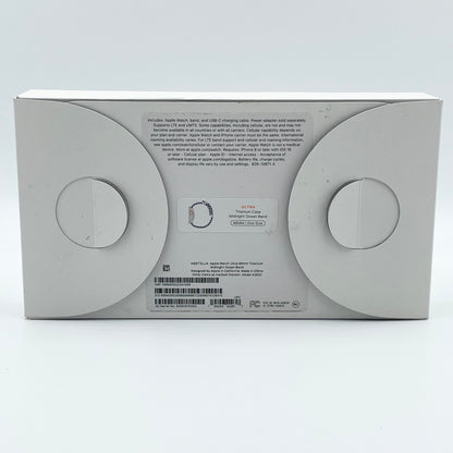 Unlocked Apple Watch Ultra 49MM Natural Titanium Blue Ocean Band MQET3LL/A