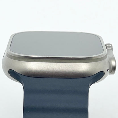 Unlocked Apple Watch Ultra 49MM Natural Titanium Blue Ocean Band MQET3LL/A