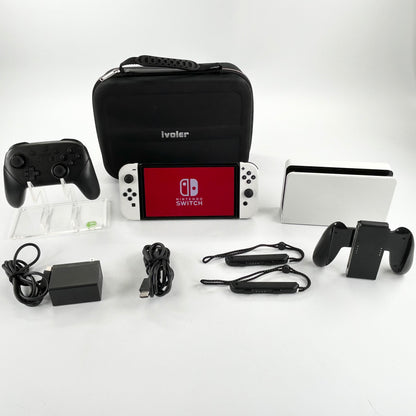 Nintendo Switch OLED Video Game Console HEG-001 Black/White