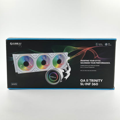 New Lian Li GA II Trinity SL-INF 360 Liquid CPU Cooler GA2T36INW