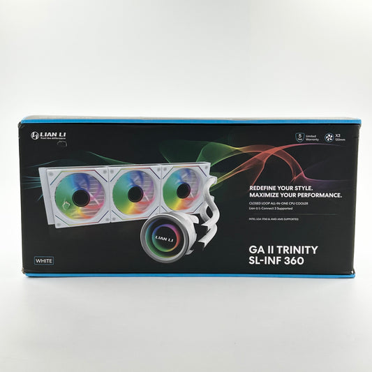 New Lian Li GA II Trinity SL-INF 360 Liquid CPU Cooler GA2T36INW