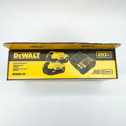 New DeWalt DCB205-2C 20V Battery and Charger Kit