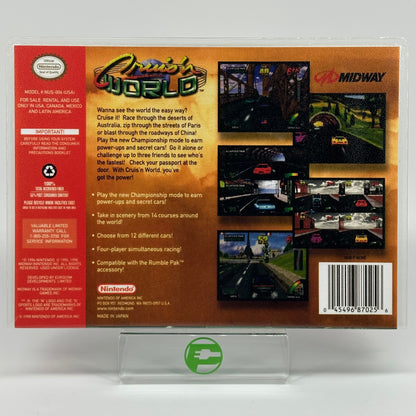 Cruis'n World (Nintendo 64 N64, 1998)