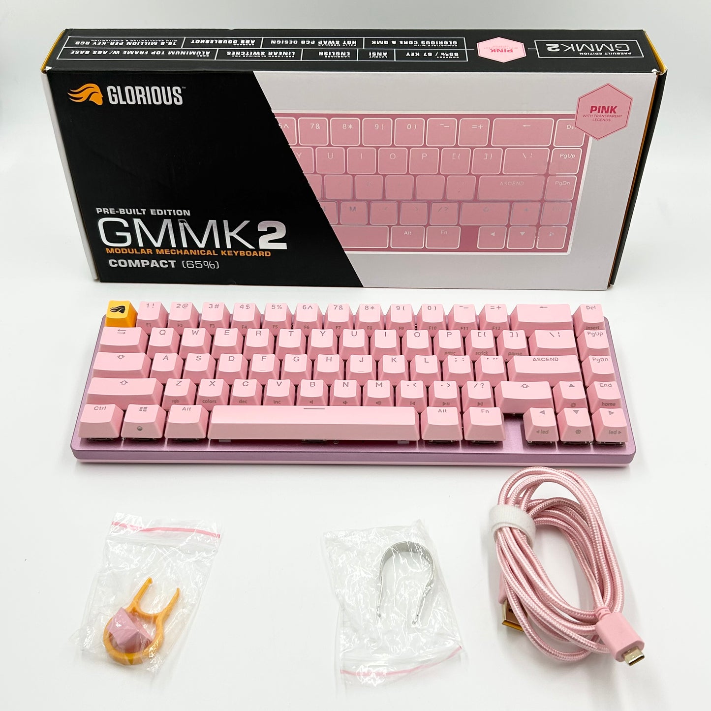 Glorious GMMK 2 Pink Gaming Keyboard