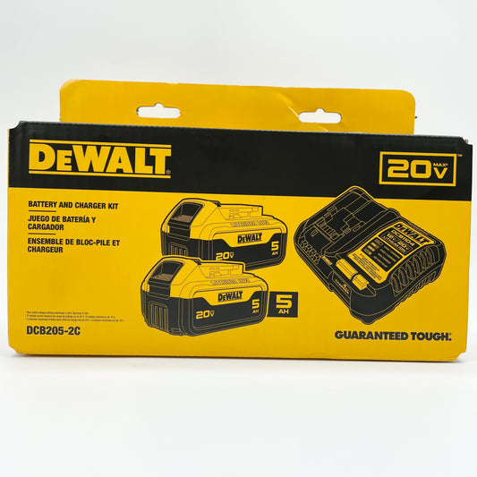 New DeWalt DCB205-2C 20V Battery and Charger Kit