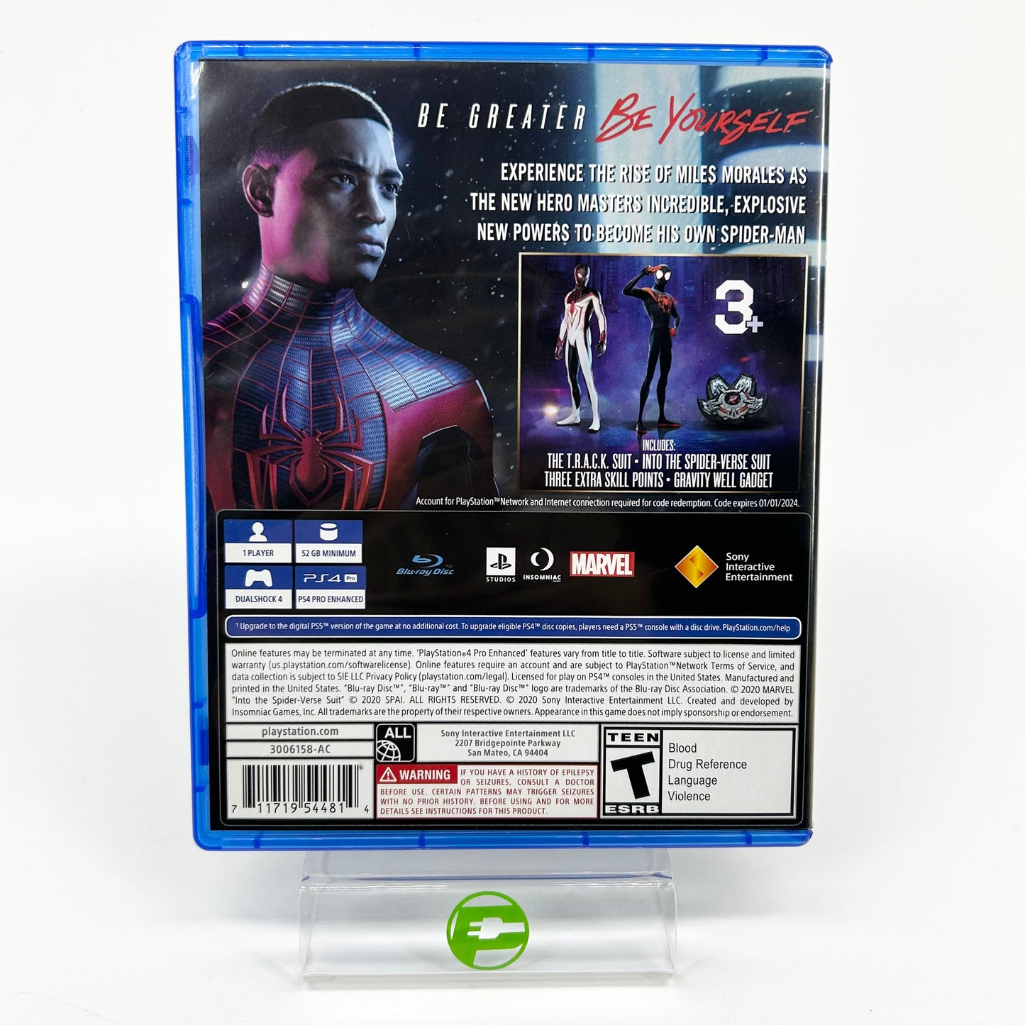 Marvel Spiderman: Miles Morales [Launch Edition] (Sony PlayStation 4 PS4, 2020)