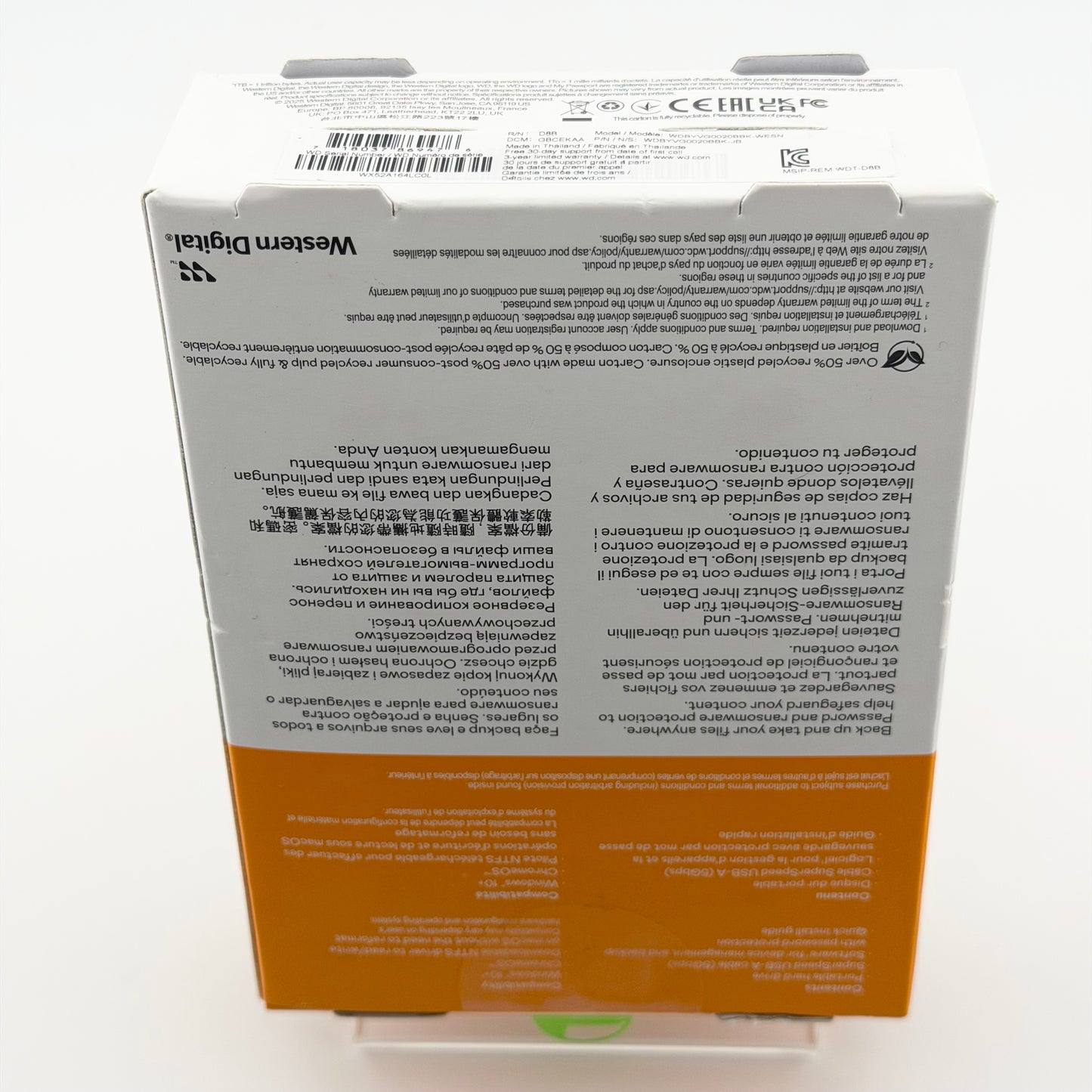 New Western Digital WD My Passport 2TB USB 3.0 Portable HDD WDBYVG0020BBKWESN
