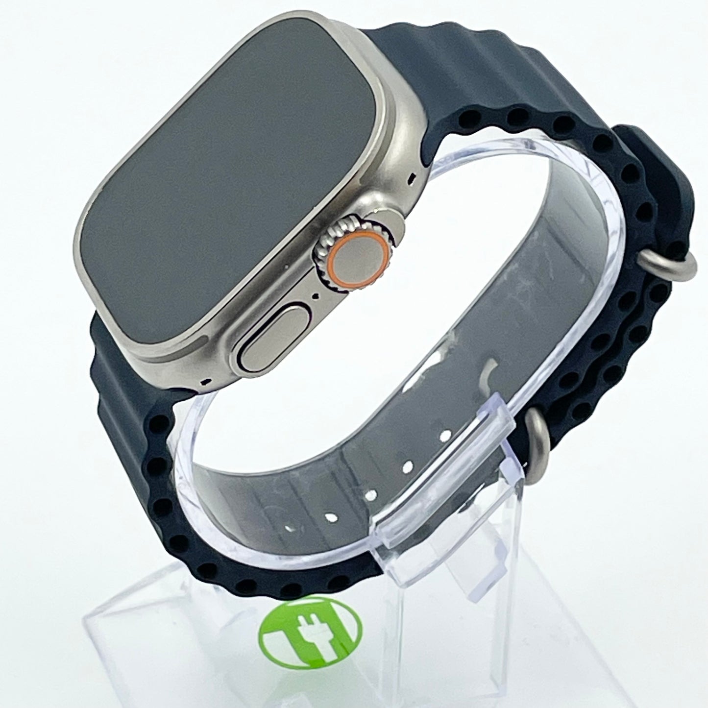 Unlocked Apple Watch Ultra 49MM Natural Titanium Blue Ocean Band MQET3LL/A