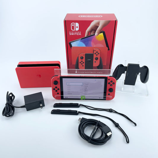 Nintendo Switch OLED Video Game Console HEG-001 Mario Red Edition Japan Version