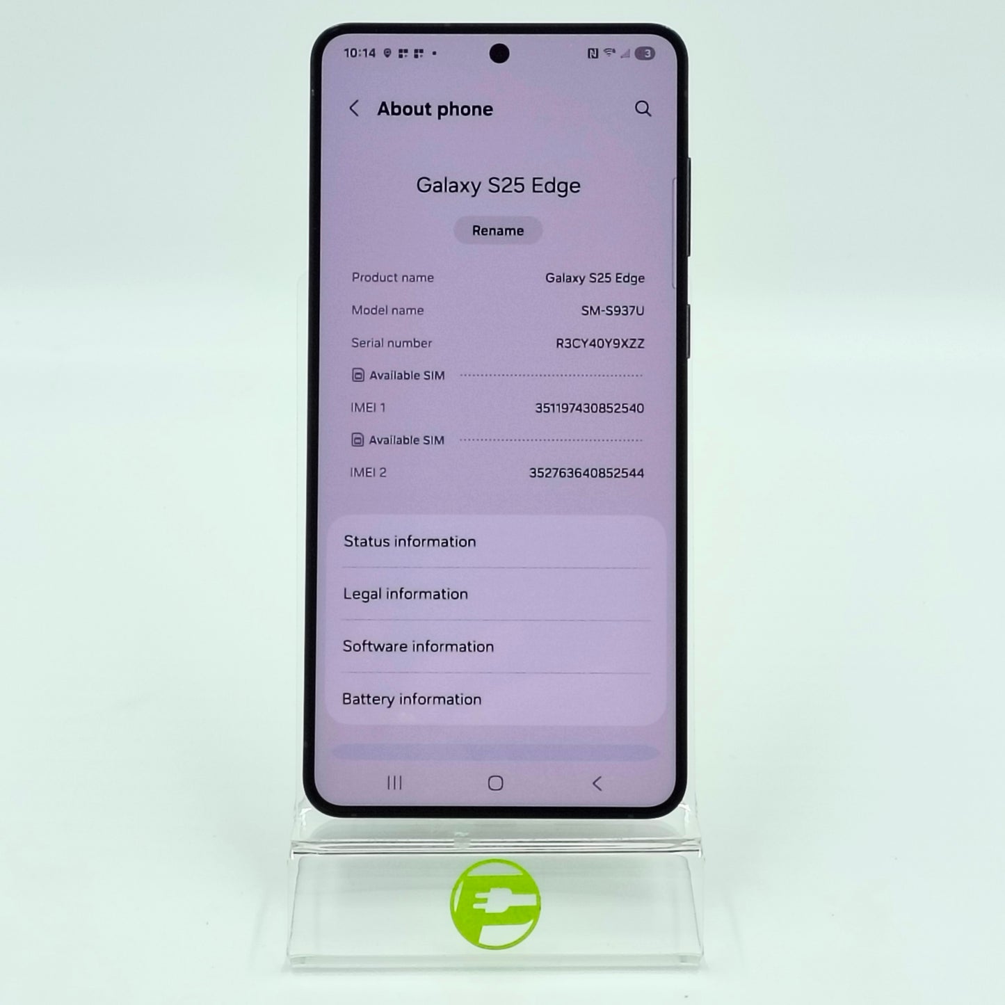 Unlocked Samsung Galaxy S25 Edge 12GB RAM 256GB SM-S937U Titanium Jetblack